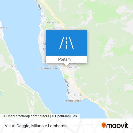 Mappa Via Al Gaggio
