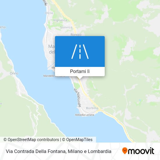 Mappa Via Contrada Della Fontana