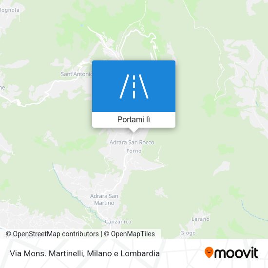 Mappa Via Mons. Martinelli