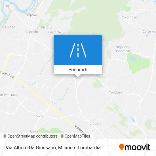 Mappa Via Albero Da Giussano