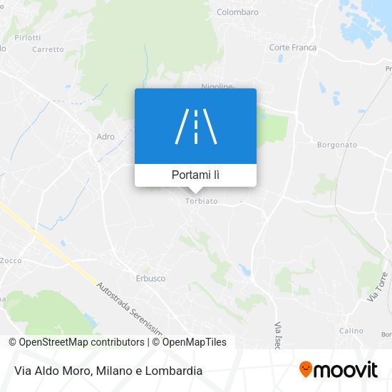 Mappa Via Aldo Moro