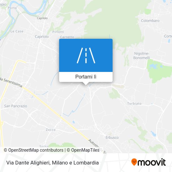Mappa Via Dante Alighieri
