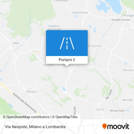 Mappa Via Nespolo