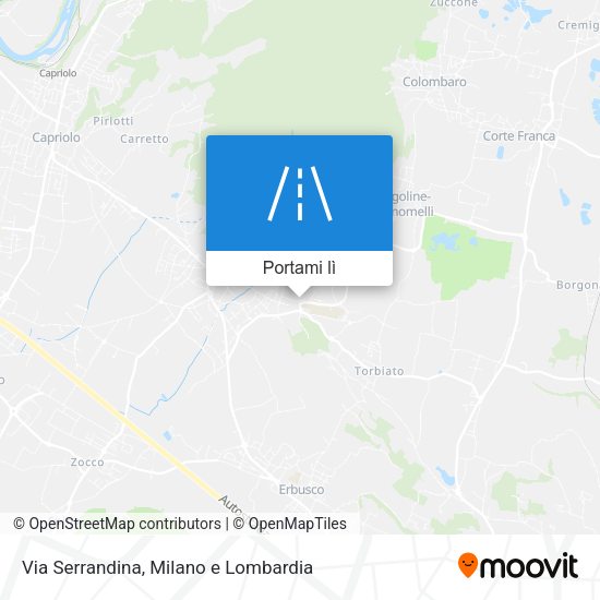 Mappa Via Serrandina