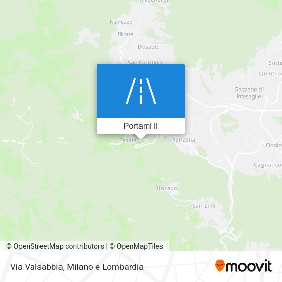 Mappa Via Valsabbia