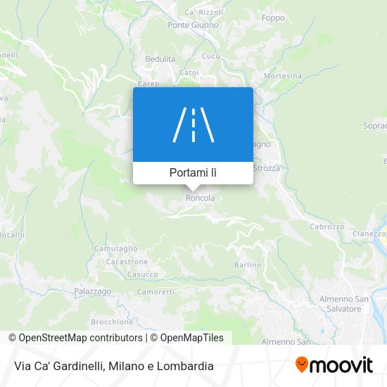 Mappa Via Ca' Gardinelli