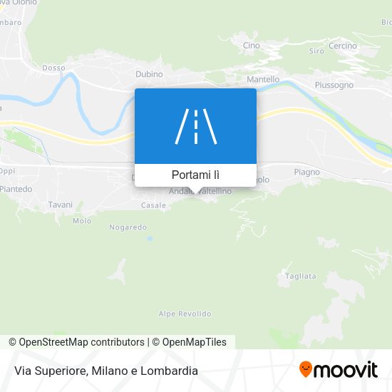 Mappa Via Superiore