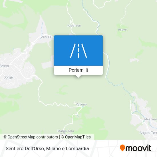 Mappa Sentiero Dell'Orso