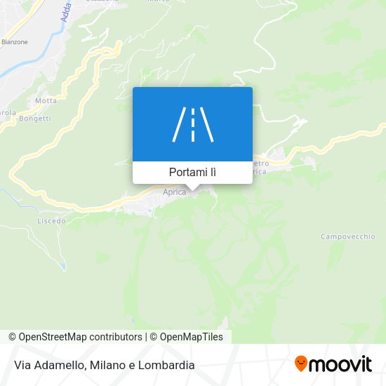 Mappa Via Adamello