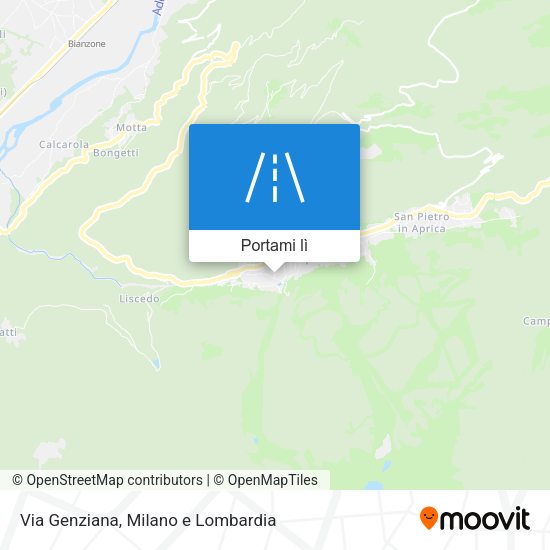 Mappa Via Genziana