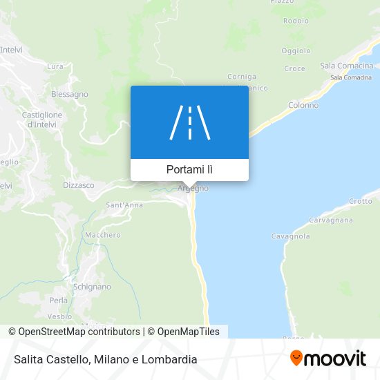 Mappa Salita Castello