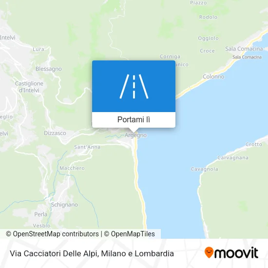 Mappa Via Cacciatori Delle Alpi