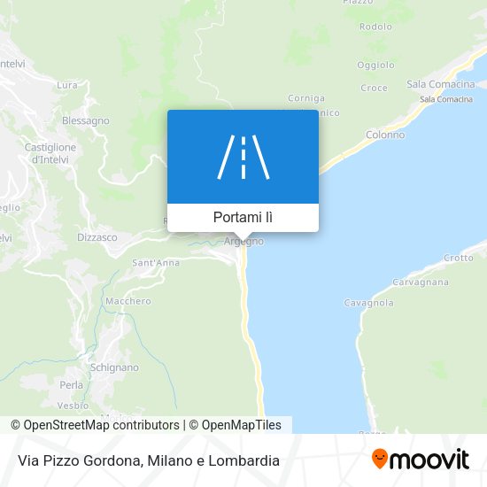Mappa Via Pizzo Gordona