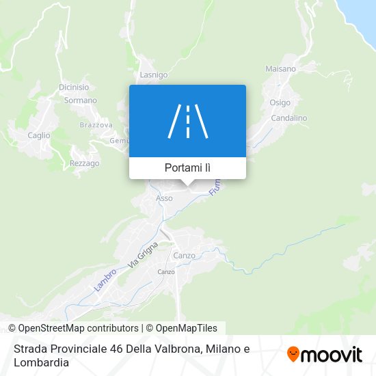 Mappa Strada Provinciale 46 Della Valbrona