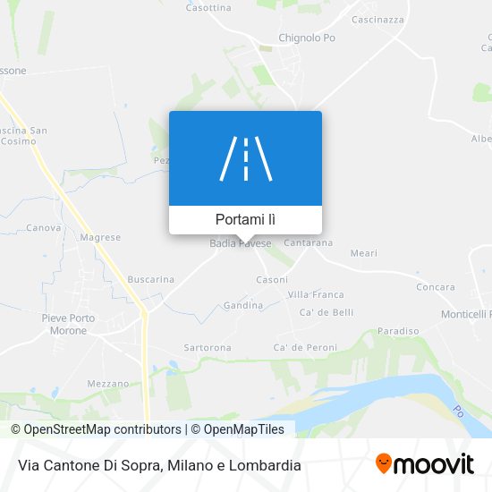 Mappa Via Cantone Di Sopra