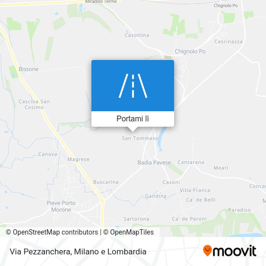 Mappa Via Pezzanchera
