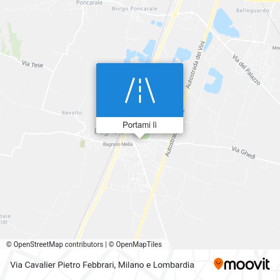 Mappa Via Cavalier Pietro Febbrari
