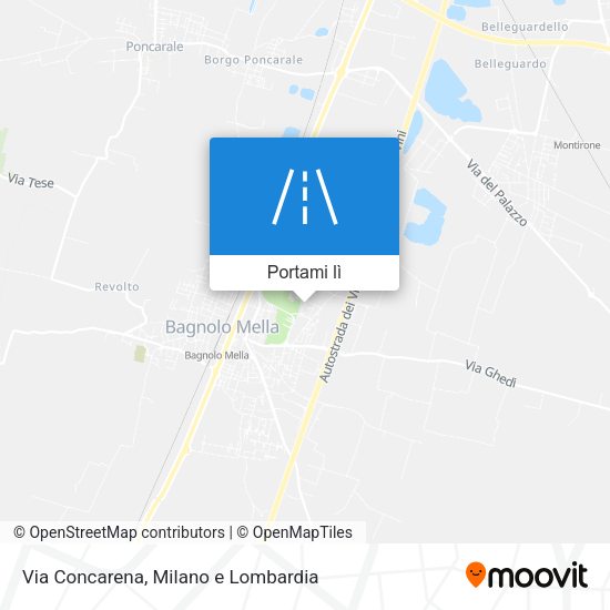 Mappa Via Concarena