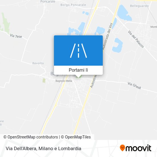 Mappa Via Dell'Albera