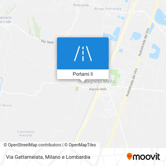 Mappa Via Gattamelata