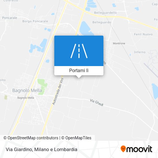 Mappa Via Giardino