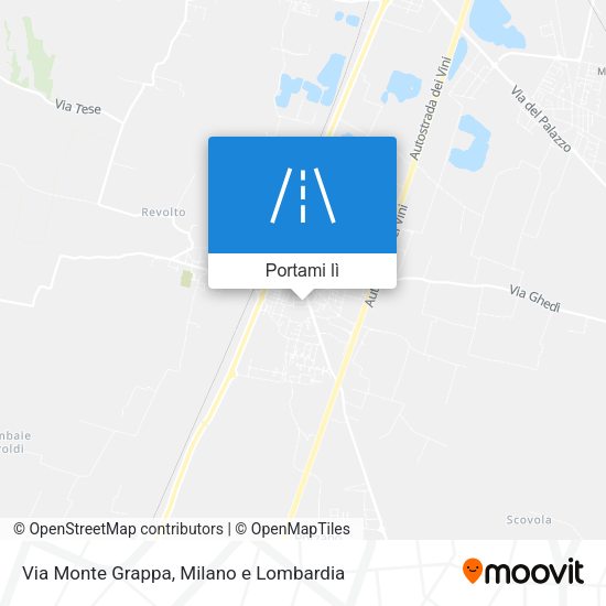 Mappa Via Monte Grappa
