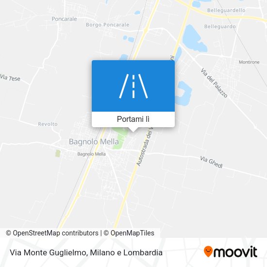 Mappa Via Monte Guglielmo