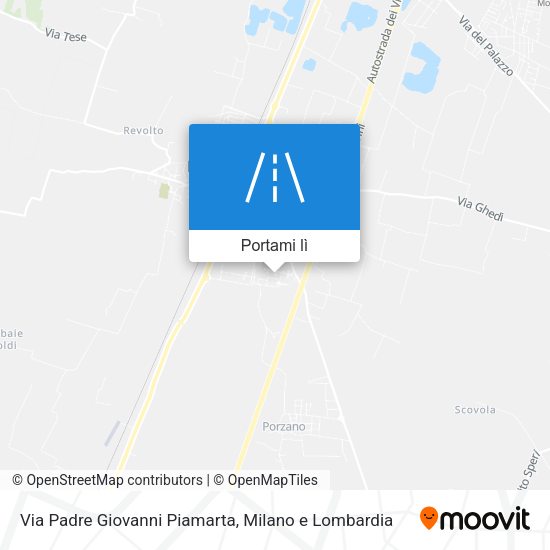 Mappa Via Padre Giovanni Piamarta