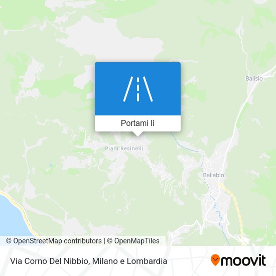 Mappa Via Corno Del Nibbio