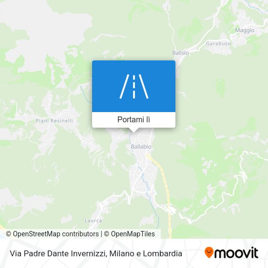 Mappa Via Padre Dante Invernizzi