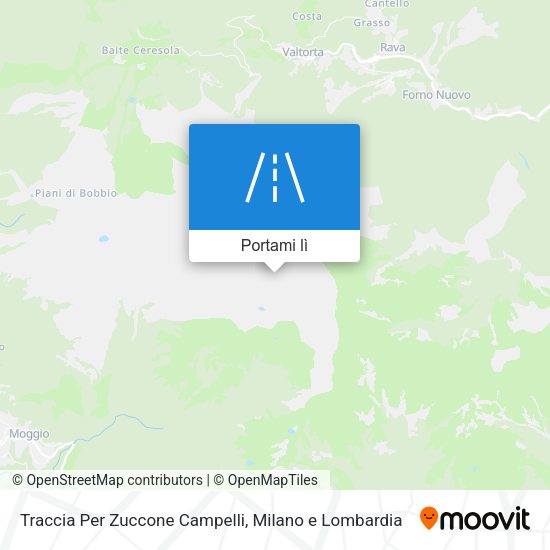 Mappa Traccia Per Zuccone Campelli