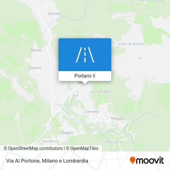 Mappa Via Al Portone