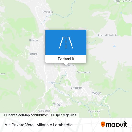 Mappa Via Privata Verdi