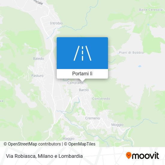 Mappa Via Robiasca