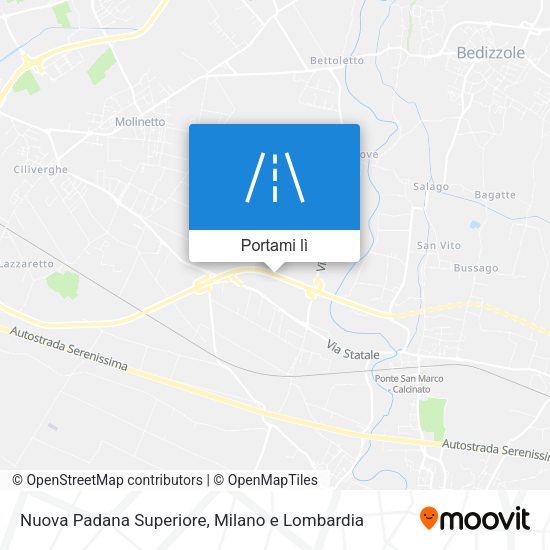Mappa Nuova Padana Superiore