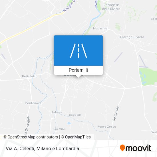 Mappa Via A. Celesti