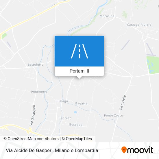 Mappa Via Alcide De Gasperi