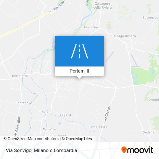 Mappa Via Sonvigo