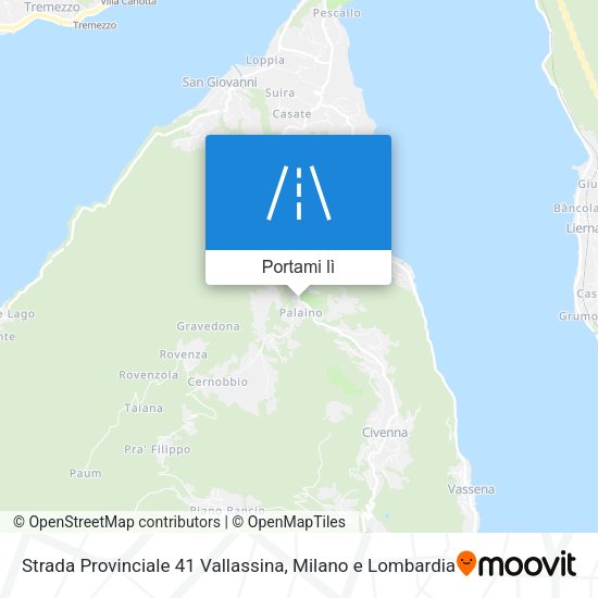Mappa Strada Provinciale 41 Vallassina