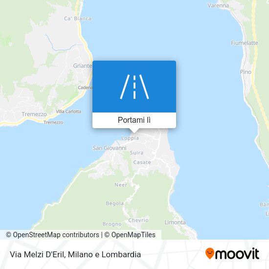 Mappa Via Melzi D'Eril