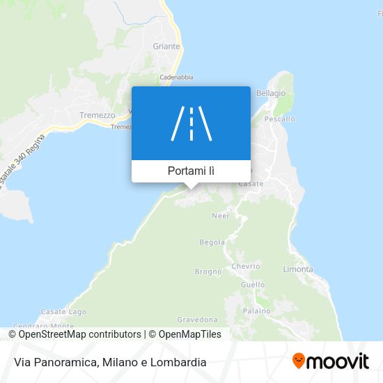 Mappa Via Panoramica
