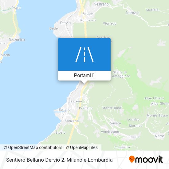 Mappa Sentiero Bellano Dervio 2