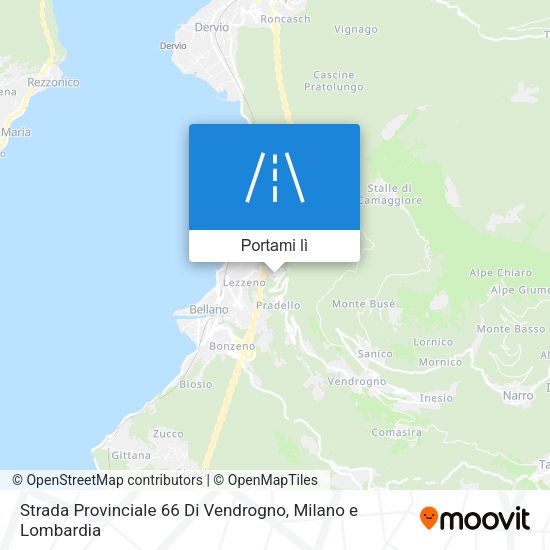 Mappa Strada Provinciale 66 Di Vendrogno