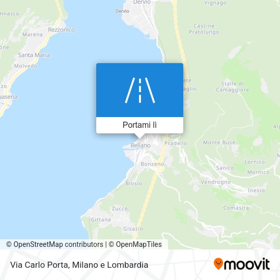 Mappa Via Carlo Porta