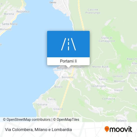 Mappa Via Colombera