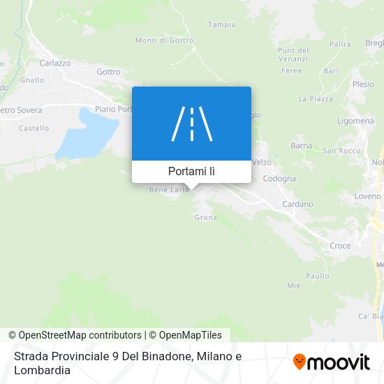 Mappa Strada Provinciale 9 Del Binadone