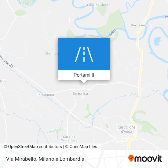 Mappa Via Mirabello