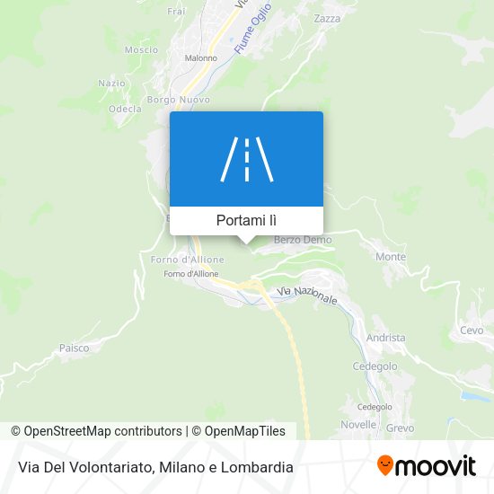 Mappa Via Del Volontariato