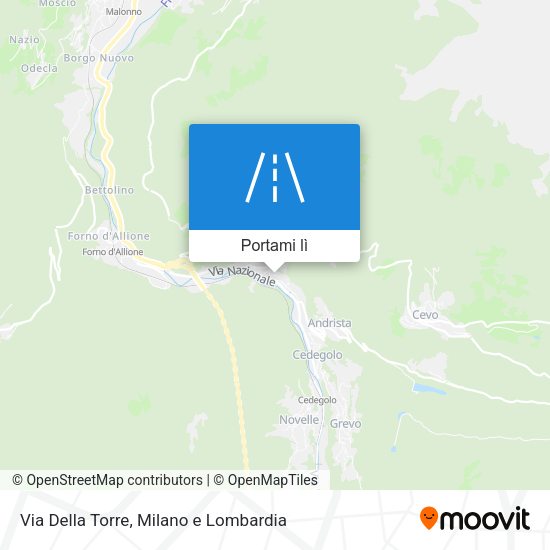 Mappa Via Della Torre