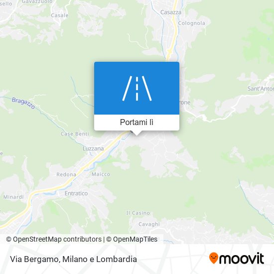 Mappa Via Bergamo